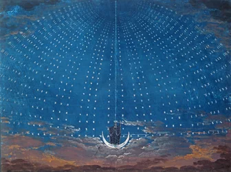 El Palacio de la Reina de la Noche, diseño de escenografía para 